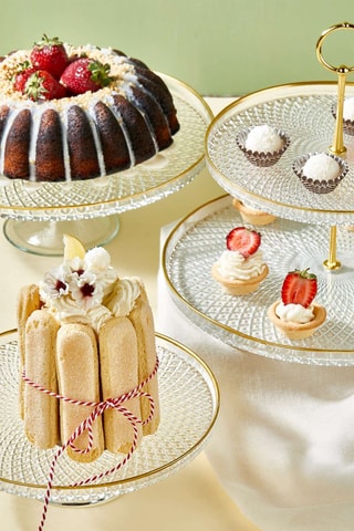 Serviteur muet et 2 présentoirs à gâteau