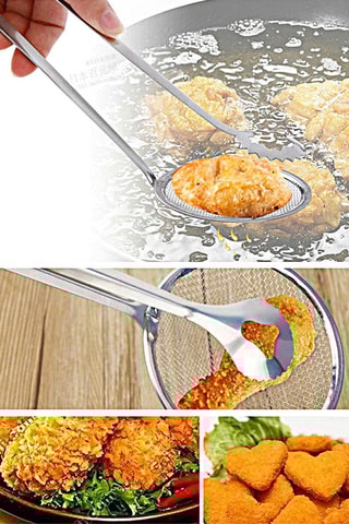 Pince égouttoir en acier inoxydable