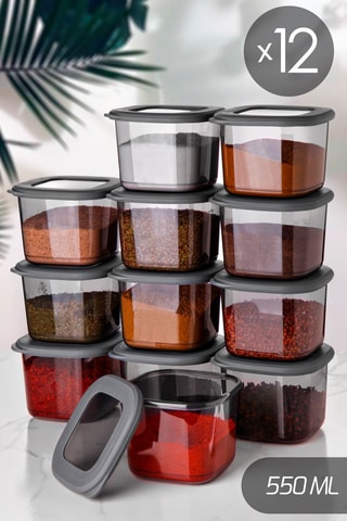 12 boîtes de conservation - 550 ml