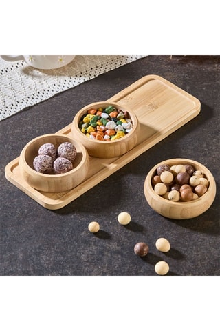 Service en bambou Acero - 4 pièces