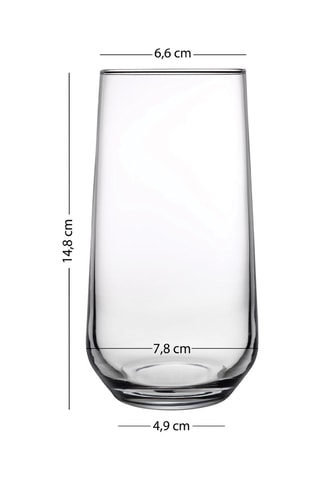 4 verres à eau - 47 cl