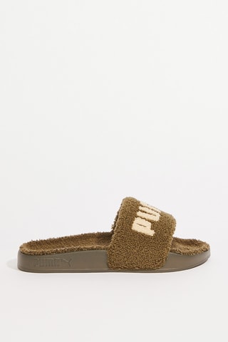 Claquettes fourrées - Marron