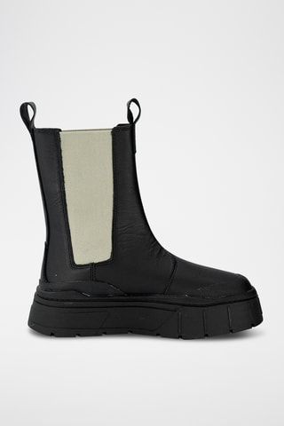 Bottines Chelsea plateformes en cuir Mayze Stack - Noir - Puma