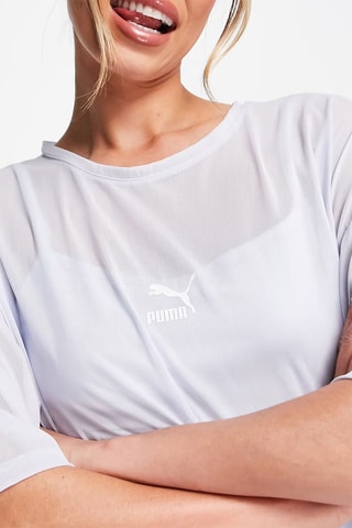 Robe t-shirt organza - Ciel - Puma