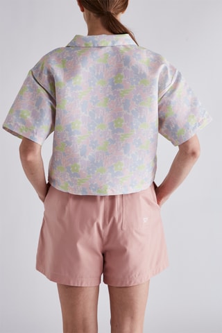 Chemisier - Bleu clair et vert