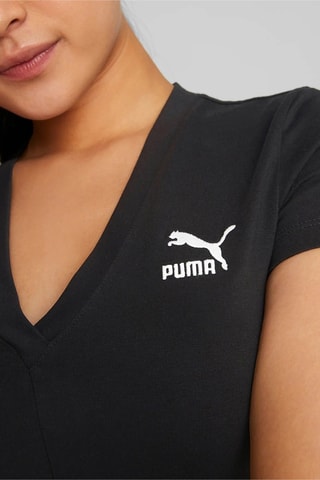 T-shirt cropped Classics - Noir - Puma