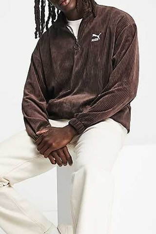 Sweat en velours Icons - Marron - Puma
