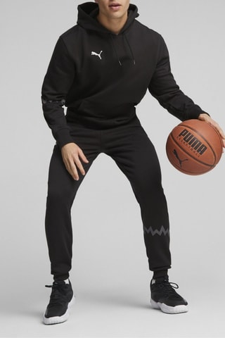 Sweat à capuche Hoops - Noir