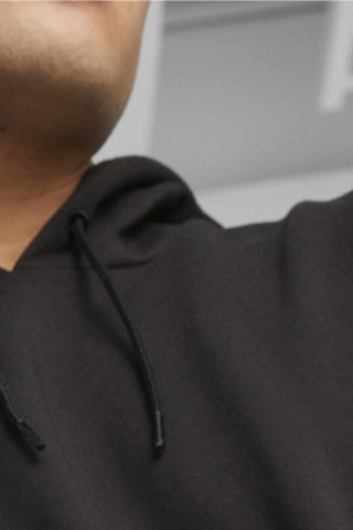 Sweat à capuche Hoops - Noir