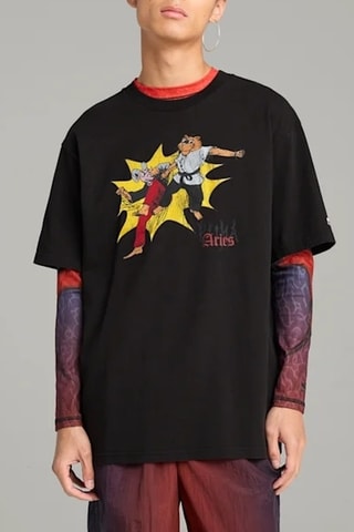 T-shirt Aries Graphic - Noir