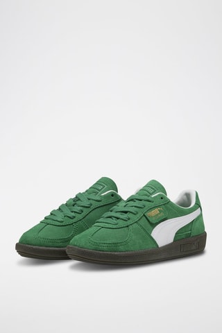 Baskets en nubuck Palermo Jr - Vert clair et blanc