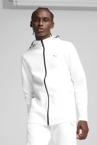 Sweat à capuche Evostripe - Blanc