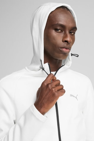 Sweat à capuche Evostripe - Blanc