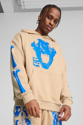 Sweat à capuche Ancient Roars - Beige