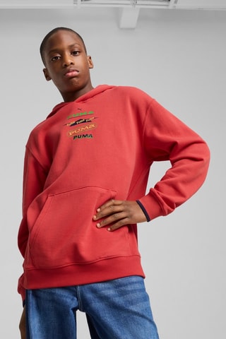 Sweat à capuche Road to unity - Rouge