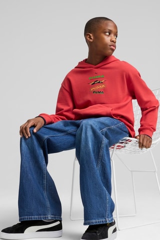 Sweat à capuche Road to unity - Rouge