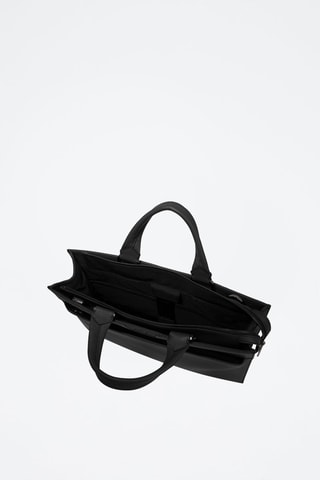 Porta-documentos de couro Come - Preto