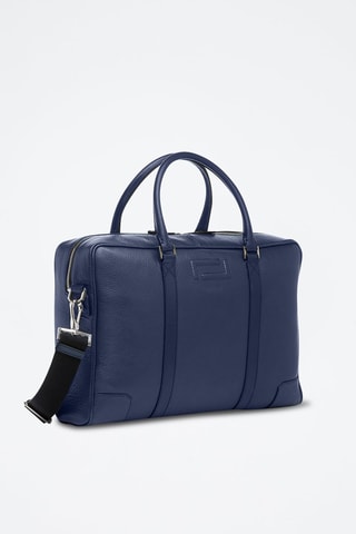 Porta-documentos e porta-cartões em couro Grand hotel - Azul-petróleo