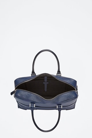 Porta-documentos e porta-cartões em couro Grand hotel - Azul-petróleo