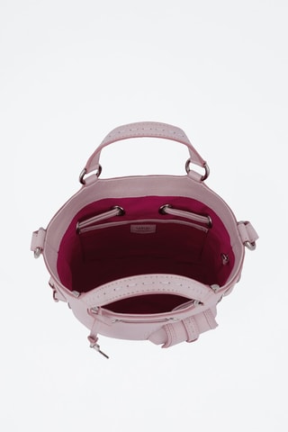 Mala bucket de couro Premier Flirt S - Rosa-claro