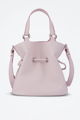 Mala bucket de couro Premier Flirt M - Rosa-claro