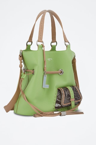 Sac seau en cuir Premier Flirt S - Vert clair