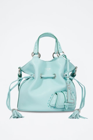 Sac seau en cuir 1er Flirt S - Menthe