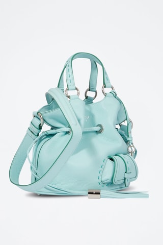 Sac seau en cuir 1er Flirt S - Menthe