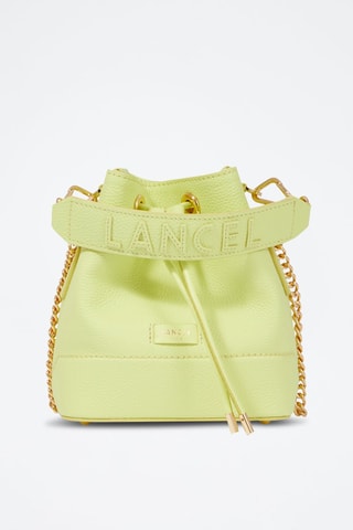 Mala bucket de couro Ninon Mini - Verde-lima