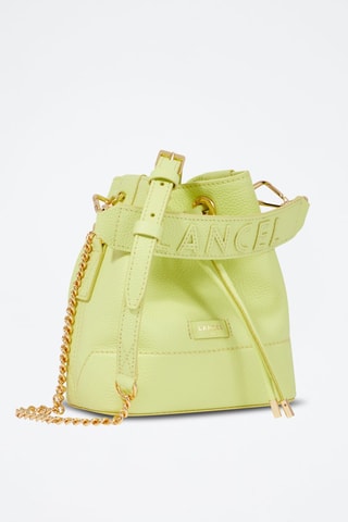 Mala bucket de couro Ninon Mini - Verde-lima