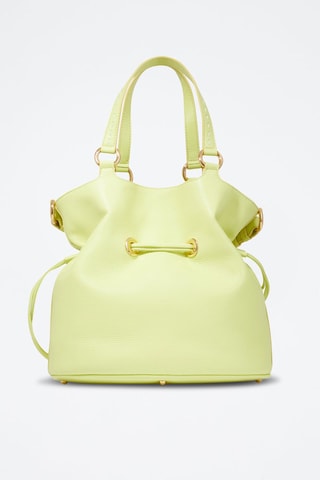 Mala bucket de couro 1er Flirt M - Verde-lima