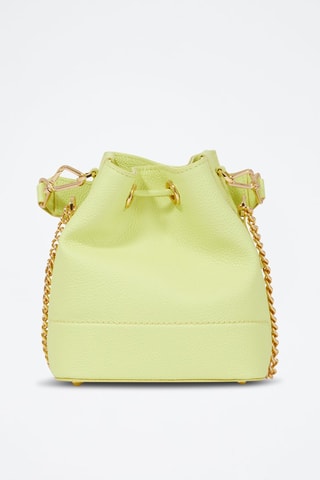 Mala bucket de couro Ninon S - Lima