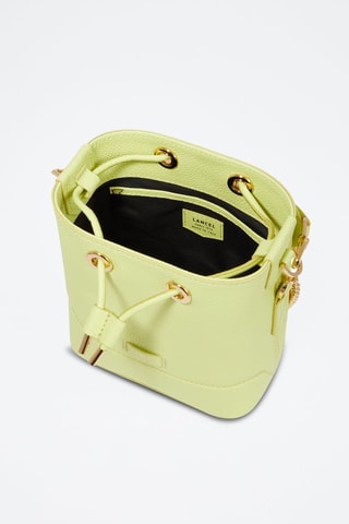 Mala bucket de couro Ninon S - Lima