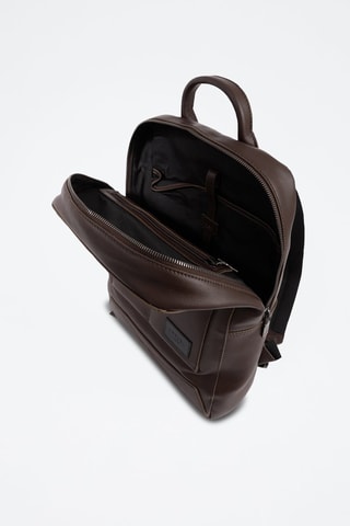 Mochila de couro Nomade - Castanho