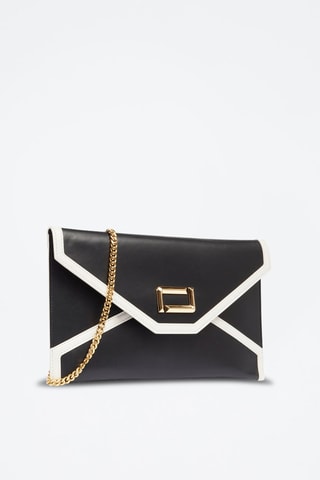 Pochete em couro Angele - Preto