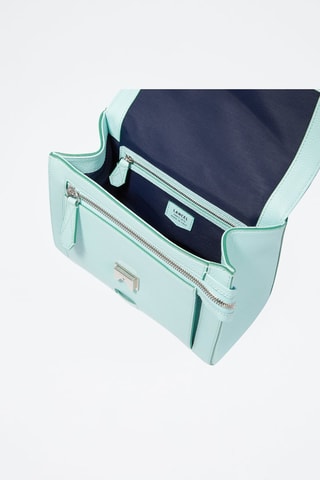 Mala a tiracolo de couro Ninon M - Verde-hortelã