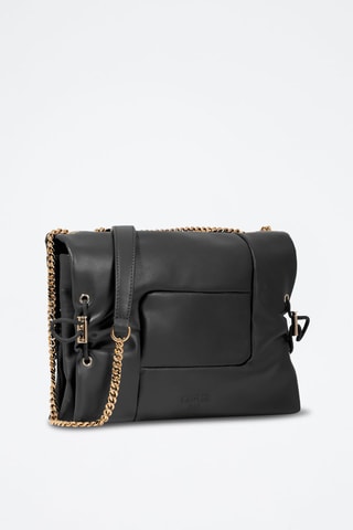 Mala a tiracolo de couro Billie M - Preto