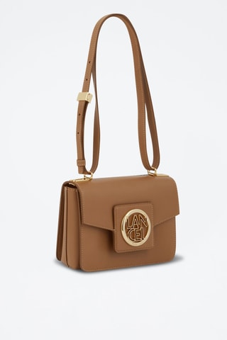 Mala a tiracolo em couro Roxane - Castanho-claro - S