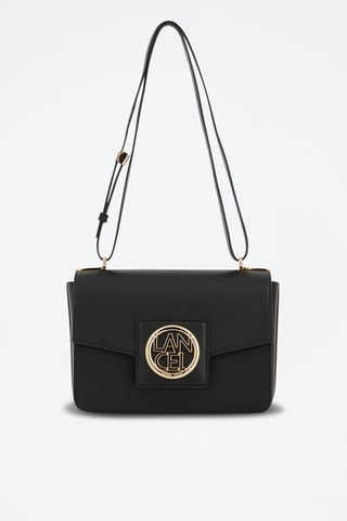 Sac bandoulière en cuir Roxane M - Noir