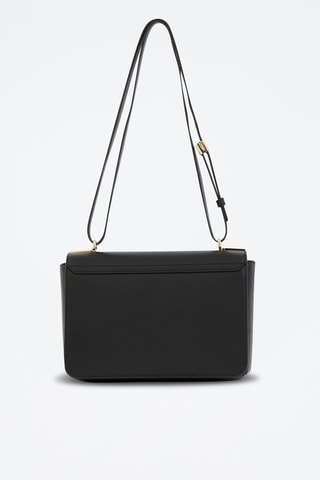 Sac bandoulière en cuir Roxane M - Noir