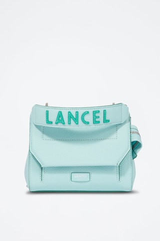 Mala a tiracolo de couro Ninon S- Verde-hortelã