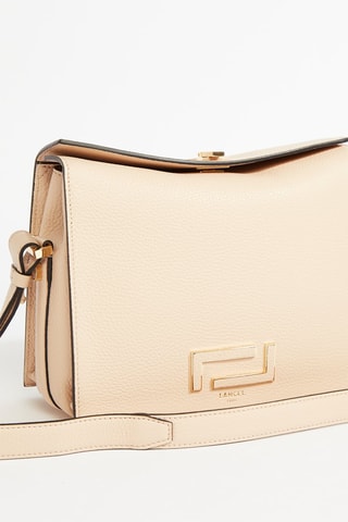 Mala a tiracolo de couro Pia - Cru