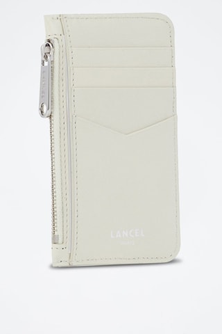 Porta-cartões de couro Midi-Minuit - Branco