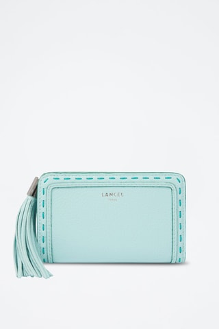 Carteira de couro Premier Flirt - Verde-hortelã