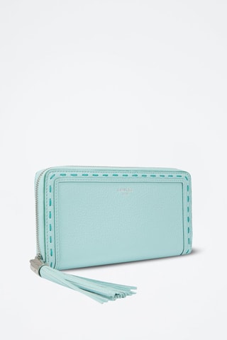 Carteira comprida de couro Premier Flirt - Verde-claro 