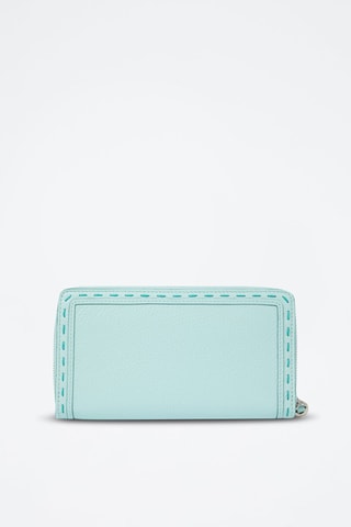 Carteira comprida de couro Premier Flirt - Verde-claro 