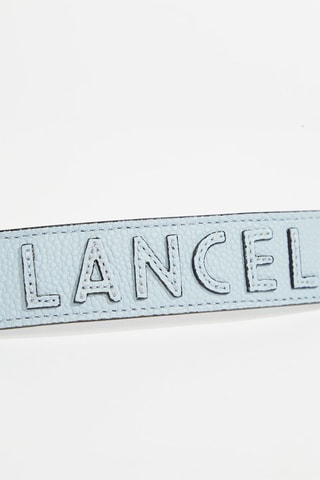 Pega em couro Ninon - Azul-celeste