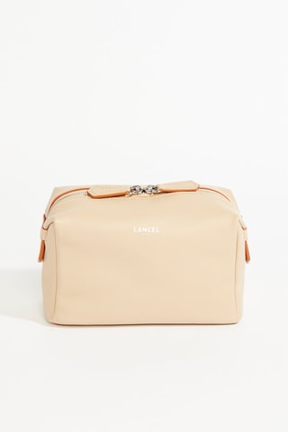 Bolsa de higiene em couro Neo Pop - Bege