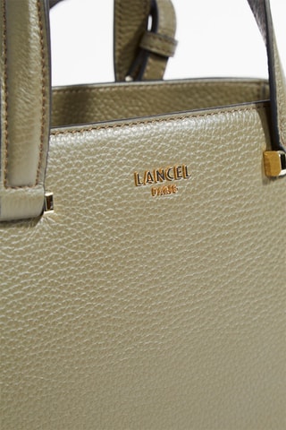 Sac à main en cuir Lettrines S - Kaki