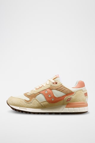 Baskets en nubuck Shadow 5000 - Saumon et beige